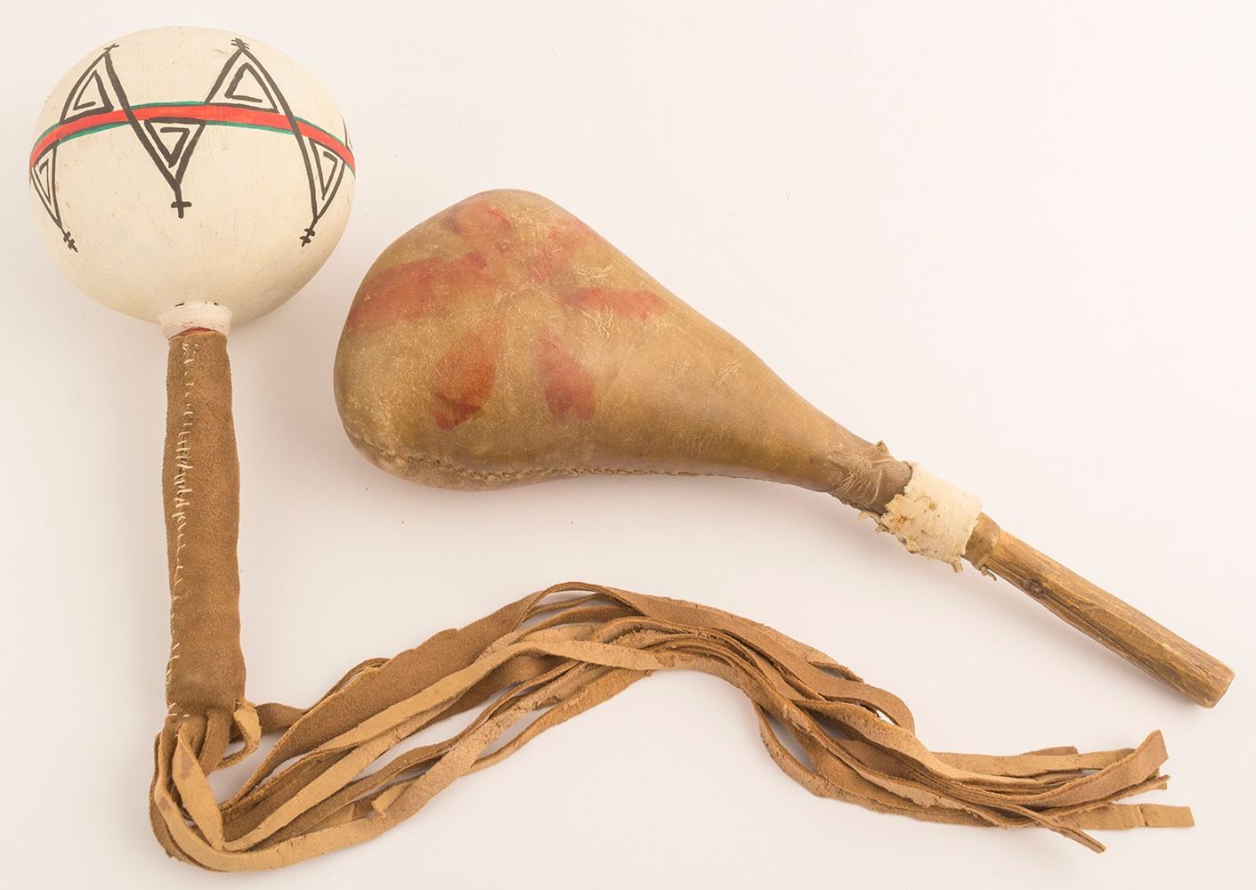 Two Native Rattles - Holabird Western Americana Collections
