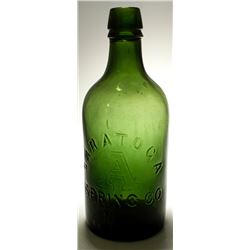 Pint Saratoga Spring Co. Mineral Water Bottle