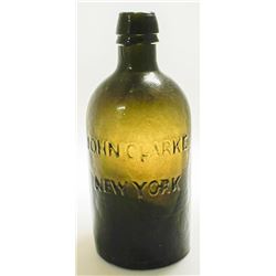 Dark Green John Clarke Mineral Water Bottle