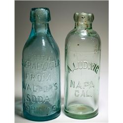 Two Napa Soda Bottles
