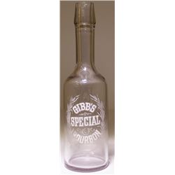 Gibb's Special Bourbon Back Bar Bottle