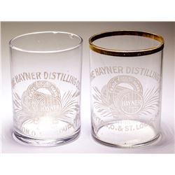 Two Hayner Distillery Shot Glasses
