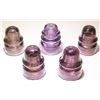 Image 1 : 5 Purple Insulators
