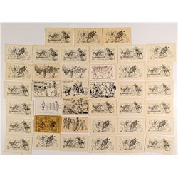 Cowboy Postcard Collection - Sketches