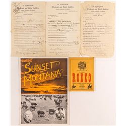 Montana Cowboy Ephemera