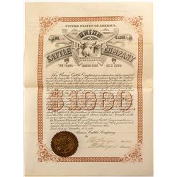 Union Cattle Company Bond