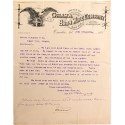 Omaha Barb Wire Company Letterhead