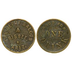 Depot Saloon Token (Bisbee, Arizona)