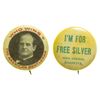 Image 1 : Bryan Pinback "Free Silver" Buttons