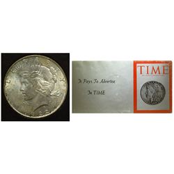 Peace Dollar presented by Time Magazine