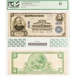 First National Bank, Winnemucca $5