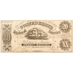 Confederate $20 Bill