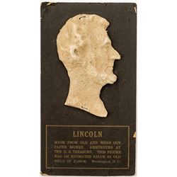 Lincoln Bust Made From Old Currency