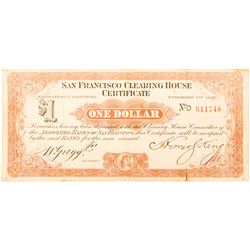 San Francisco Clearing House Certificate