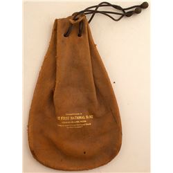 Leather Gold Coin Bank Bag