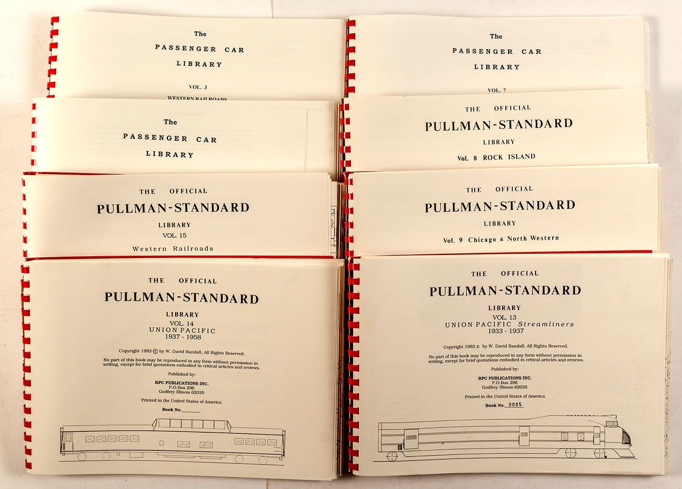 8 Different Volumes, Pullman Standard Library