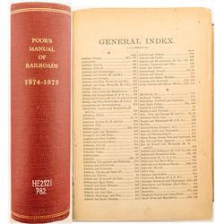 Manual of Railroads 1874-1875