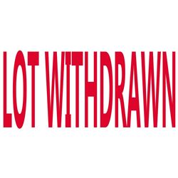 Lot Withdrawn