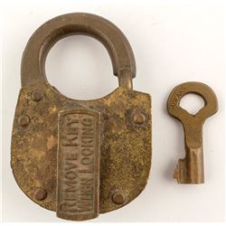 Illinois Central Signal Lock and Key