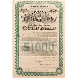 Indiana Traction Company Bond (1898)