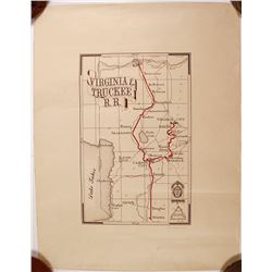 Map of Virginia and Truckee Railroad