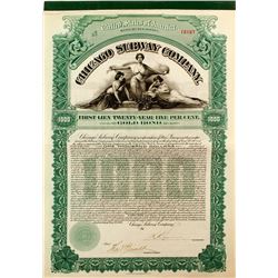Chicago Subway Company Bond