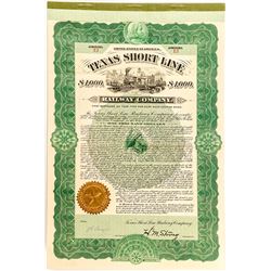 Texas Short Line Railway Company Bond (1902)
