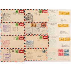 12 Nebraska First Flight Covers