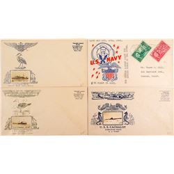 Four U. S. Navy WWII Covers