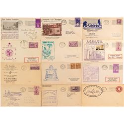 Twelve Post Office Dedication Covers