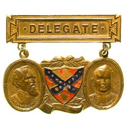Confederate Veteran Delegate Badge