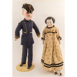 Two Civil War Era Dolls