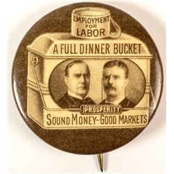 McKinley and Roosevelt Jugate Button