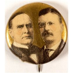 McKinley and Roosevelt Campaign Button
