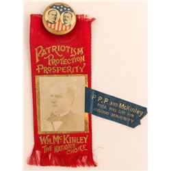McKinley/Roosevelt Election Badge and Ribbon