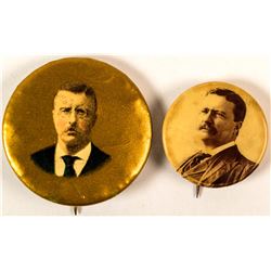 2 Different Theodore Roosevelt Buttons
