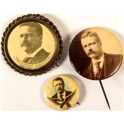 3 Different Theodore Roosevelt Buttons