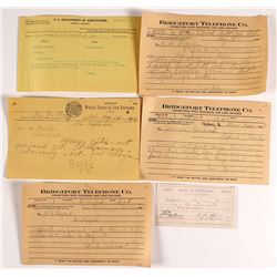 Six Rare Pieces of Mono County Ephemera