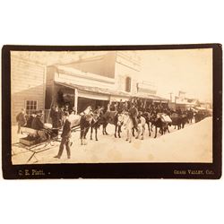 Grass Valley, CA Cabinet Card, Sled & Snow