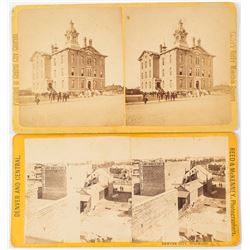 Two Early Denver Stereoviews