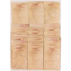Territorial Benton, Montana License Receipt Collection