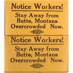 2 Butte Labor Union Strike Pads