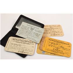 Five Sheep Shearer's Union Cards