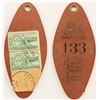 Image 1 : Leather Hotel State Mailed Key Fob