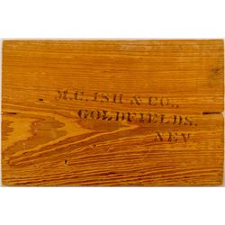 M. C. Ish & Company, Goldfields, Nev. Box End