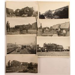 1930 Train Wreck Photographs near Mina