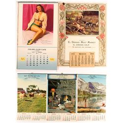 4 Vintage Wells, NV Calendars plus one CA