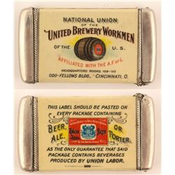 United Brewery Workmen Matchcase