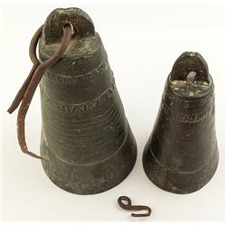 2 Brass Sea Salvaged Bells
