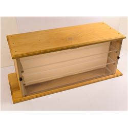Lighted Wood Display Case